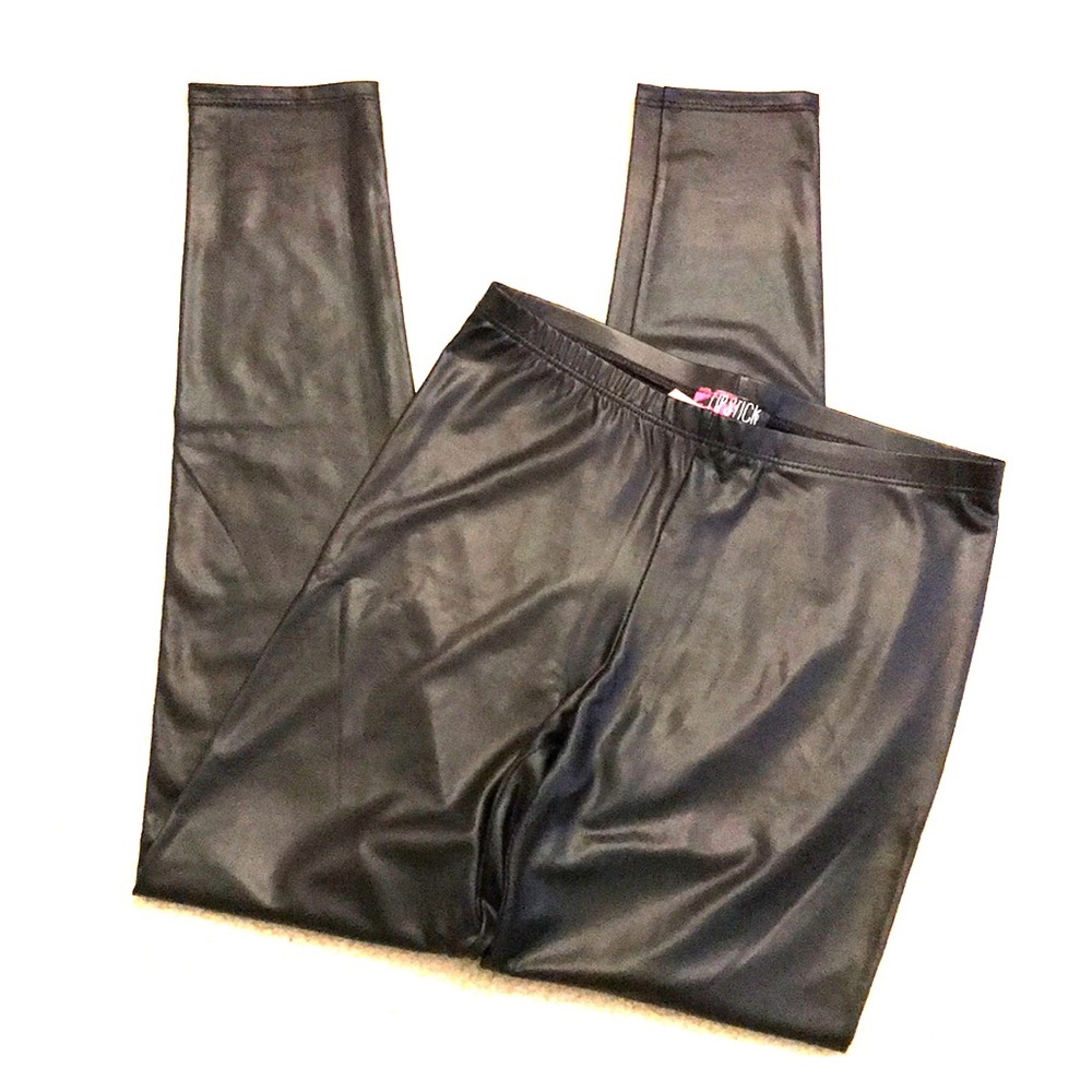 Lipstick Pleather Leggings